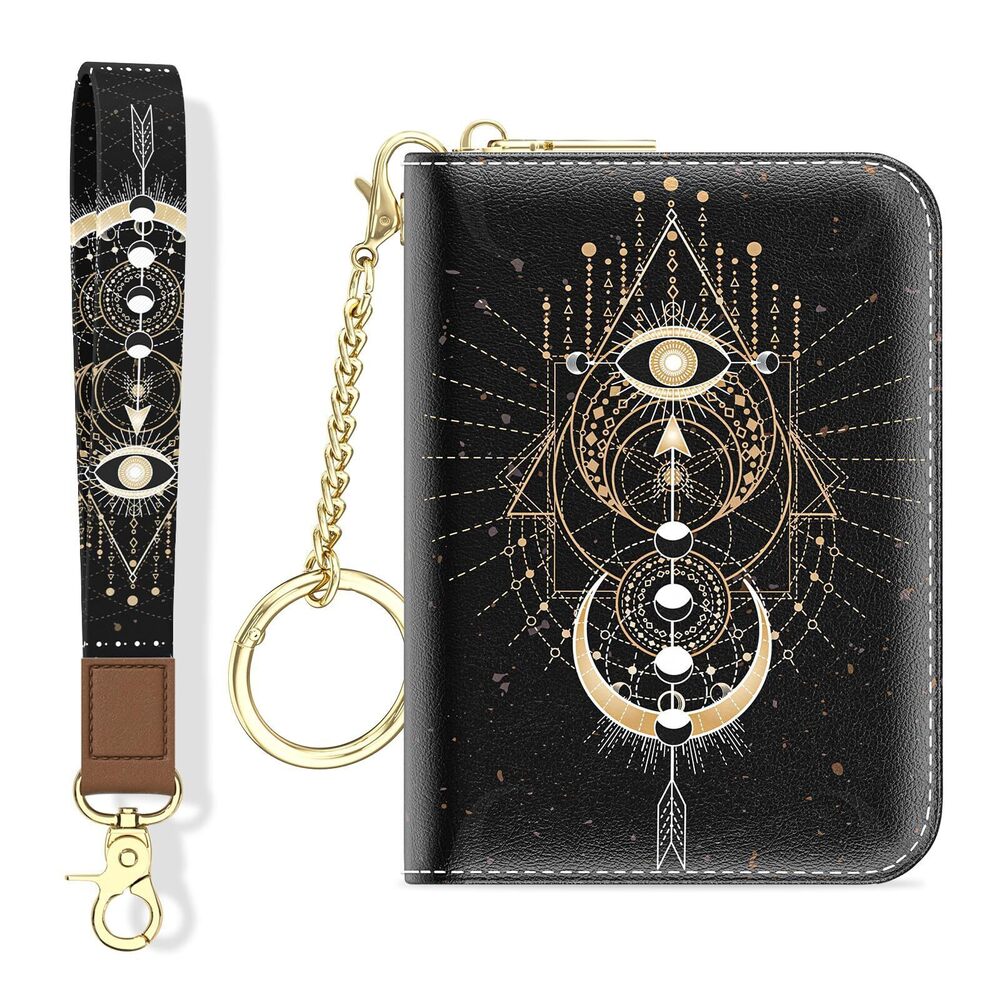 5210 Credit Card Holder, Small RFID Wallet Slim Leather Card Organizer Case